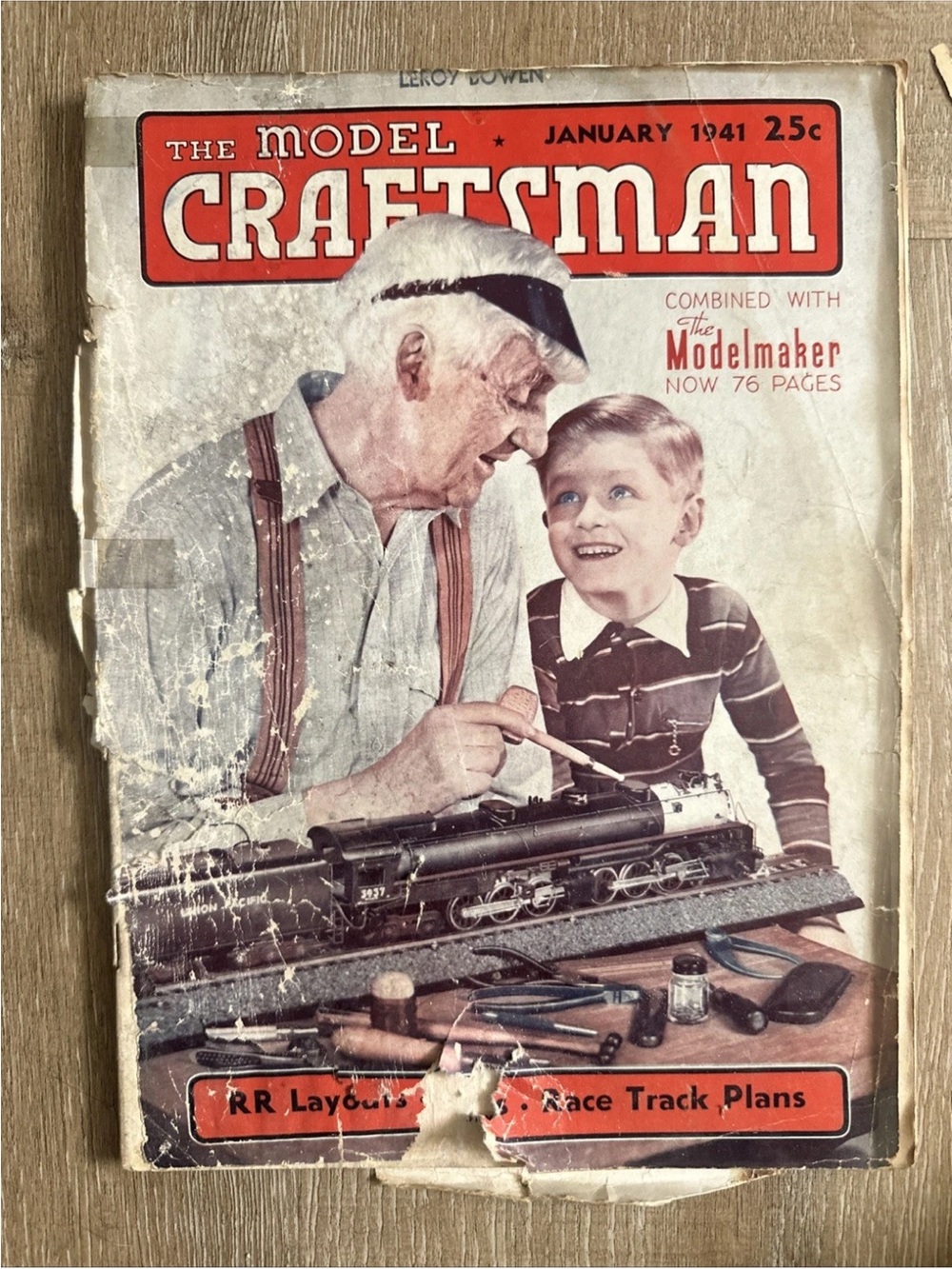 The Model Craftsman January 1941 Magazine The Home Mechanics As Is RARE Race
